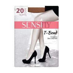 Акция на Колготки жіночі Sensi fly T-Bend Класичні, без шортиків, 20 DEN, чорний, розмір 4 от Eva