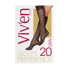 Акция на Півпанчохи жіночі Viv'en petty Preference Golfs, 20 DEN, чорний, 2 пари от Eva