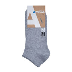 Акция на Шкарпетки жіночі AmiGА спортивні, укорочені, сірі, розмір 23-25 от Eva