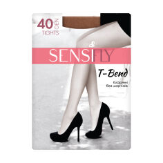 Акція на Колготки жіночі Sensi fly T-Bend Класичні, без шортиків, 40 DEN, натуральний, розмір 2 від Eva
