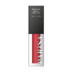 Акція на Рідка помада для губ Parisa Cosmetics Powder Liquid Lipstick Soft Touch LG-112 з пудровим ефектом, 07 Strawberry Punch, 4.5 мл від Eva