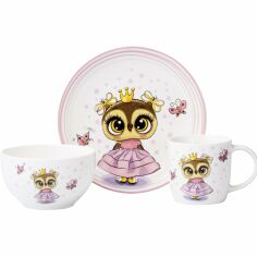 Акция на Набор детской посуды Ardesto Princess owl 3 пр. (AR3453OS) от MOYO