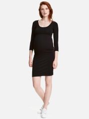 Акция на Сукня-футболка для вагітних міні літня жіноча H&M XAZ148356SGZG S Чорна от Rozetka