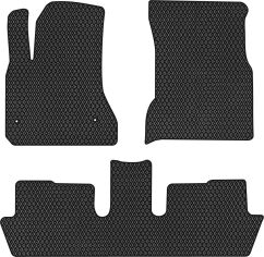 Акция на EVA килимки EVAtech в салон авто Citroen Grand C4 Picasso 7 seats 2006-2013 1 покоління Minivan EU 3 шт Black от Rozetka