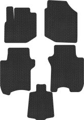 Акція на EVA килимки EVAtech в салон авто Honda Jazz (III) 2008-2015 3 покоління Htb EU 5 шт Black від Rozetka