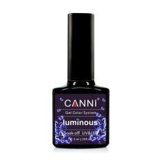 Акція на Гель-лак для нігтів Canni Luminous Soak-off UV&LED Gel Color System 805 Літній рожевий-яскравий рожевий, 7.3 мл від Eva