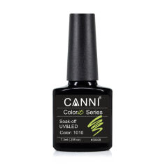 Акция на Гель-лак для нігтів Canni Gel Color System Soak-off UV&LED Gel Polish 1010 Жовто-салатовий, 7.3 мл от Eva