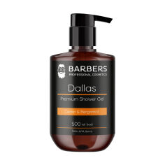 Акція на Чоловічий гель для душу Barbers Dallas Premium Shower Gel з кедром та бергамотом, 500 мл від Eva