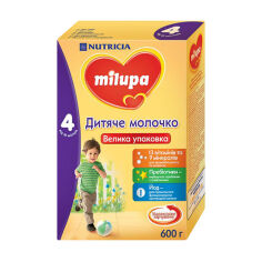 Акція на Дитяча суха молочна суміш суха Milupa Дитяче молочко 4, від 1.5 року, 600 г від Eva