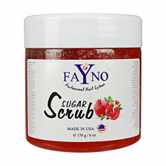 Акція на Цукровий скраб для тіла Fayno Sugar Scrub Гранат, 170 г від Eva