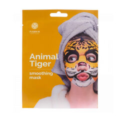 Акція на Тканинна маска для обличчя Fabrik Cosmetology Animal Tiger зволожувальна, з принтом, 9 г від Eva