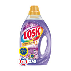 Акция на Гель для прання Losk Color Ароматерапія, з ефірними оліями та ароматом квітки жасмин, 40 циклів прання, 2 л от Eva