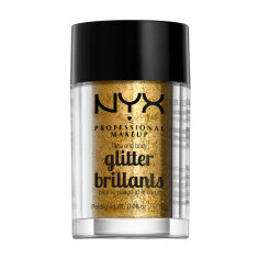 Акція на Глітер для обличчя та тіла NYX Professional Makeup Face & Body Glitter Brillants, 05 Gold, 2.5 г від Eva