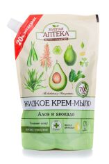 Акция на Рідке крем-мило Зеленая аптека Алое і авокадо, 460 мл (дой-пак) от Eva