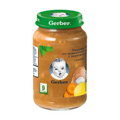 Акція на Дитяче м'ясо-овочеве пюре Gerber Яловичина по-домашньому з морквою, з 9 місяців, 190 г від Eva