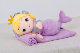 Акція на Детский набор 1059 Mermaid Violet плед и игрушка-подушка Mirson від Podushka