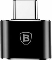 Акція на Baseus Adapter USB-C to Usb Female Black (CATOTG-01) від Stylus