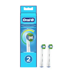 Акція на Насадки для електричної зубної щітки Oral B Precision Clean, 2 шт від Eva