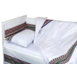 Акция на Спальный комплект для детской кроватки Руно Славяночка зеленый от Podushka