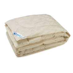 Акція на Зимнее одеяло Руно в бязевом чехле антиаллергенное 200х220 см молочный від Podushka