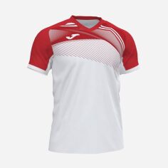 Акція на Футболка спортивна довга чоловіча Joma Supernova Ii 101604.206 S Білий/Червоний від Rozetka