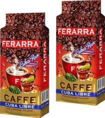 Акція на Упаковка меленої кави Ferarra Cuba Libre з ароматом кубинського рому 250 г х 2 шт. від Rozetka