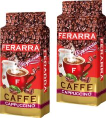 Акція на Упаковка меленої кави Ferarra Cappuccino з ароматом капучино 250 г х 2 шт. від Rozetka