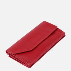 Акция на Жіночий гаманець шкіряний Grande Pelle leather-11550 Червоний от Rozetka