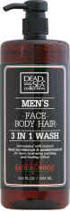 Акция на Гель для душу чоловічий 3 в 1 Dead Sea Collection Sandalwood для тіла, волосся й обличчя 1000 мл от Rozetka