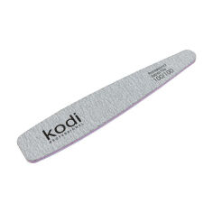 Акція на Пилка для нігтів Kodi Professional 100/100 грит конусна, сіра, 178*32*4 мм від Eva