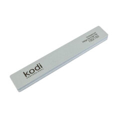 Акція на Пилка-баф для нігтів прямокутної форми Kodi Professional 163, 150/150 грит сіра, 178*28 *11.5 мм від Eva