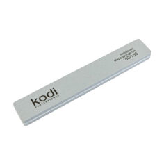 Акція на Пилка-баф для нігтів прямокутної форми Kodi Professional 161, 80/150 грит, сіра, 178*28 *11.5 мм від Eva