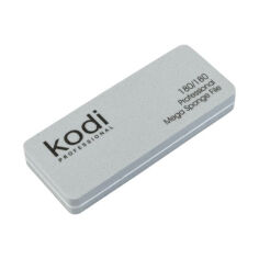 Акція на Міні пилка-баф для нігтів прямокутної форми Kodi Professional 172, 180/180 грит, сіра, 90*35*11.5 мм від Eva