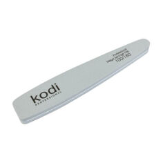 Акція на Пилка-баф для нігтів конічної форми Kodi Professional 166, 80/150 грит, сіра, 178*32 *11.5 мм від Eva
