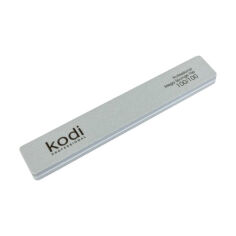 Акция на Пилка-баф для нігтів прямокутної форми Kodi Professional 159, 100/100 грит, сіра, 178*28 *11.5 мм от Eva