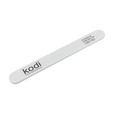 Акція на Пилка для нігтів Kodi Professional 100/180 грит пряма, біла, 178*19*4 мм від Eva