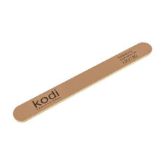 Акція на Пилка для нігтів Kodi Professional 120/180 грит пряма, золота, 178*19*4 мм від Eva