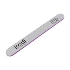 Акція на Пилка для нігтів Kodi Professional 107, 100/150 грит, пряма, сіра, 178*19*4 мм від Eva