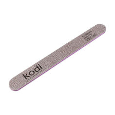 Акція на Пилка для нігтів Kodi Professional 180/180 грит пряма, коричнева, 178*19*4 мм від Eva
