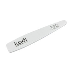Акція на Пилка для нігтів Kodi Professional 180/180 грит конусна, біла, 178*32*4 мм від Eva
