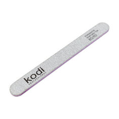 Акція на Пилка для нігтів Kodi Professional 132, 80/80 грит, пряма, світло-сіра, 178*19*4 мм від Eva