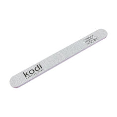 Акция на Пилка для нігтів Kodi Professional 136, 180/180 грит, пряма, світло-сіра, 178*19*4 мм от Eva