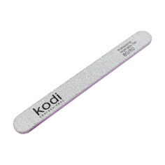Акція на Пилка для нігтів Kodi Professional 80/80 грит пряма, сіра, 178*19*4 мм від Eva
