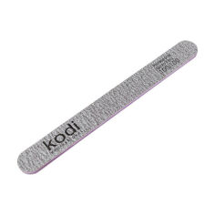 Акція на Пилка для нігтів Kodi Professional 100/100 грит пряма, коричнева, 178*19*4 мм від Eva