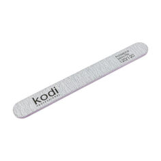 Акція на Пилка для нігтів Kodi Professional 134, 120/120 грит, пряма, світло-сіра, 178*19*4 мм від Eva
