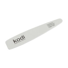 Акция на Пилка для нігтів Kodi Professional 100/100 грит конусна, біла, 178*32*4 мм от Eva