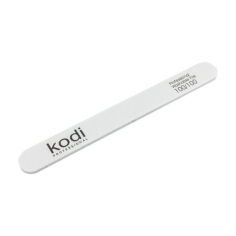 Акція на Пилка для нігтів Kodi Professional 100/100 грит пряма, біла, 178*19*4 мм від Eva