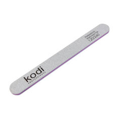 Акція на Пилка для нігтів Kodi Professional 109, 120/240 грит, пряма, сіра, 178*19*4 мм від Eva