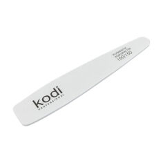 Акція на Пилка для нігтів Kodi Professional 150/150 грит конусна, біла, 178*32*4 мм від Eva