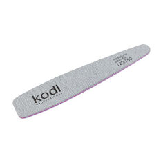 Акція на Пилка для нігтів Kodi Professional 120/180 грит конусна, сіра, 178*32*4 мм від Eva